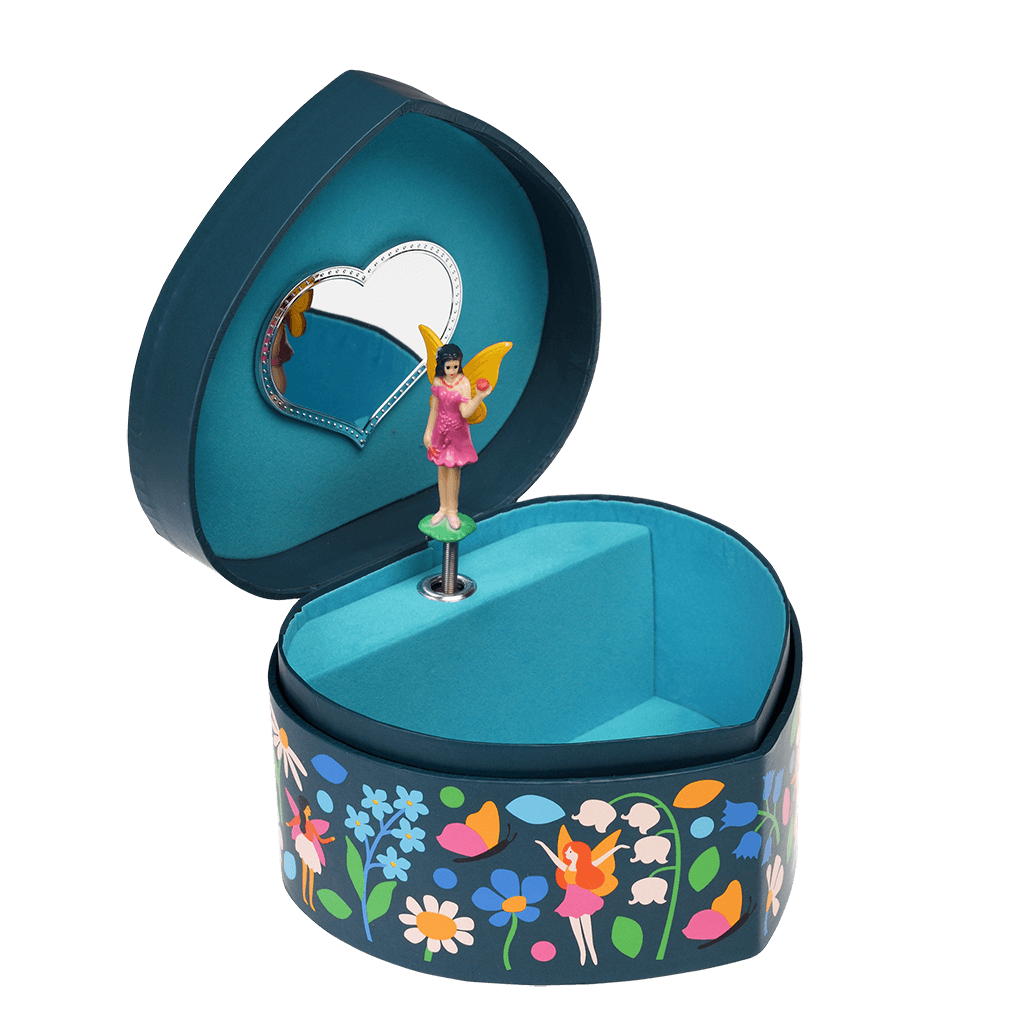 BOUTIQUE CARPE DIEM Fairies in The Garden Heart Jewellery Box