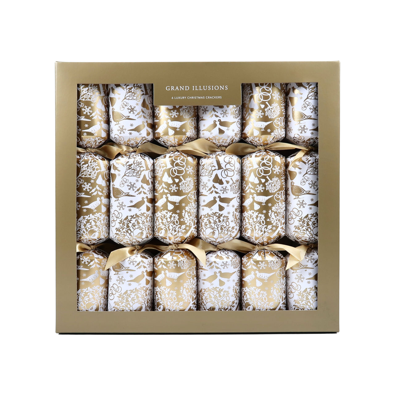Grand Ilusions Luxury Christmas Crackers - Gold Partridge