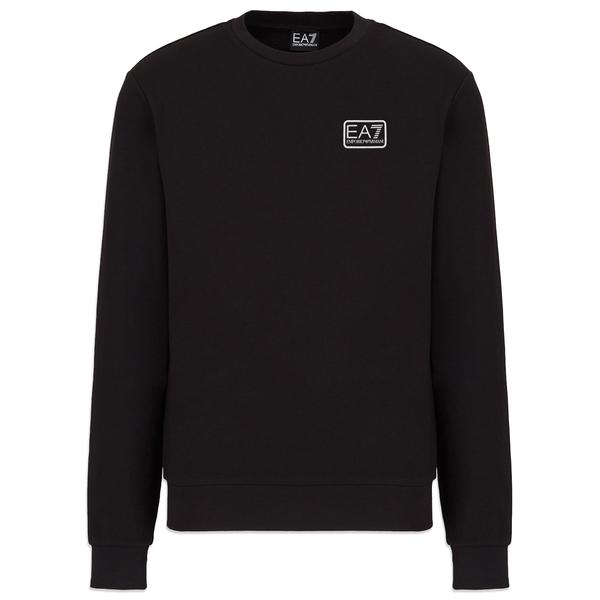 Ea 7 Box Logo Crew Sweat Black