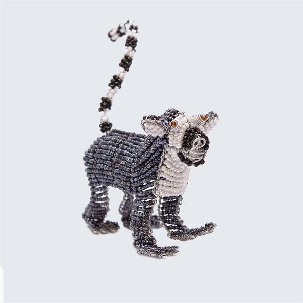 Zimbabwean Beaded Decoration Lemur