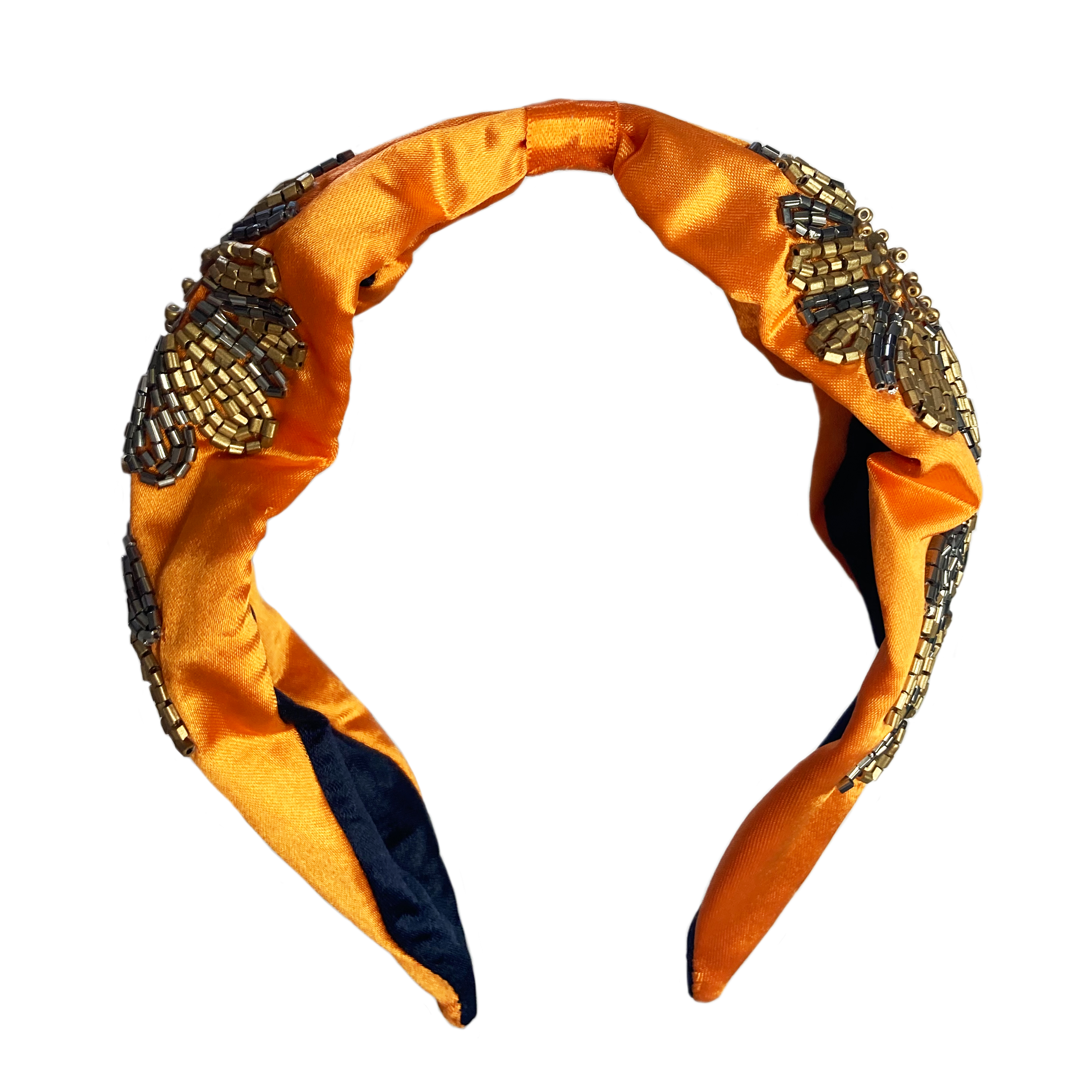 Textile Candy Vibrant Sunburst Beaded Knot Headband
