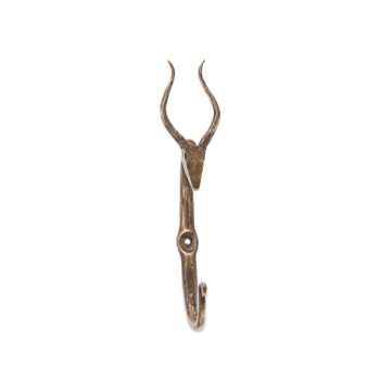 Nkuku Brass Mawi Antelope Hook