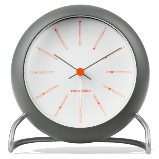 Arne Jacobsen Arne Jacobsen Bankers Table Alarm Clock Dark Grey