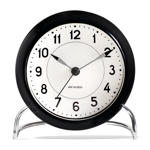 Arne Jacobsen Arne Jacobsen Station Table Alarm Clock Black