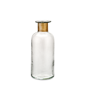 Nkuku Chara Hammered Bottle Vase - Small