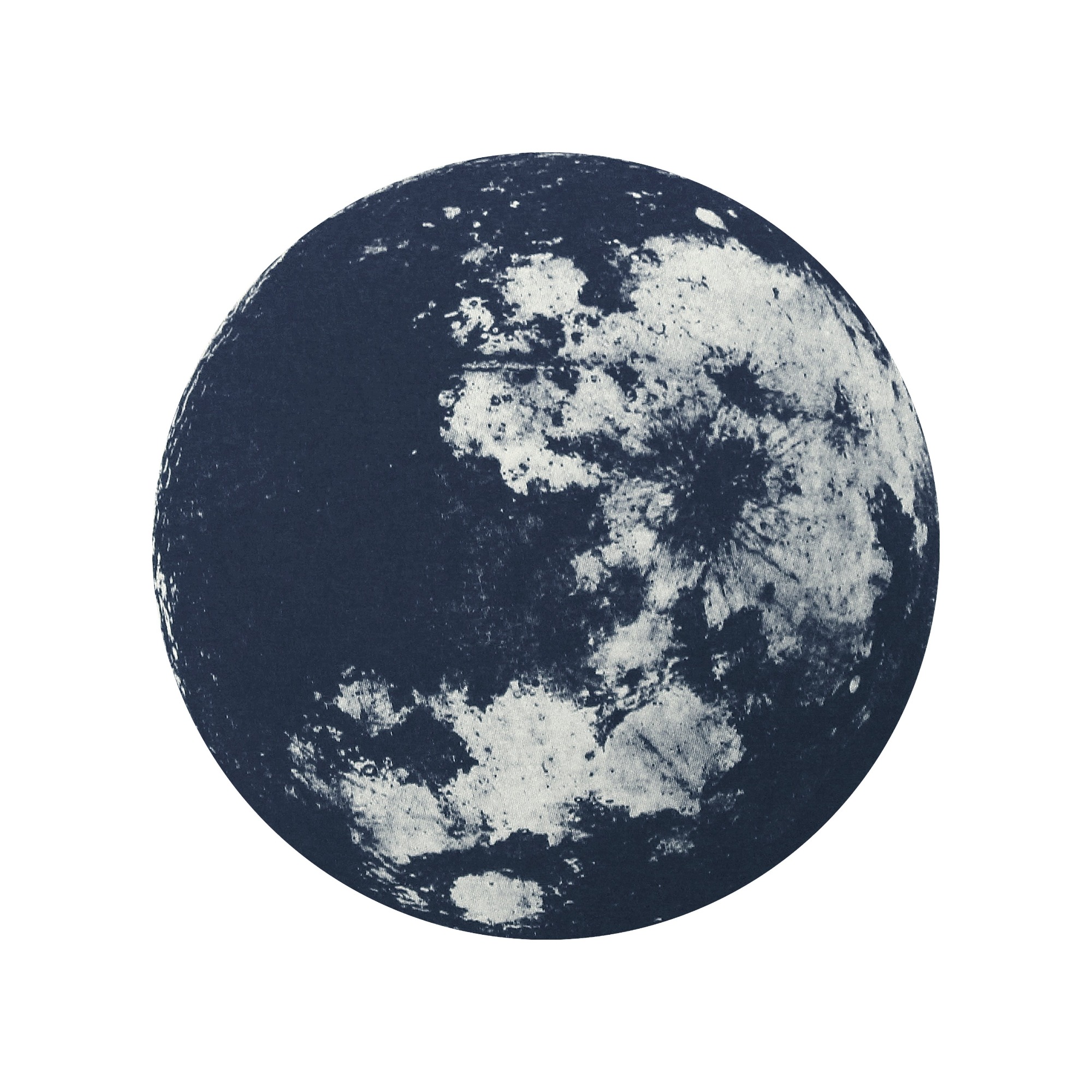 Trouva: Deep Blue Moon Screen Print