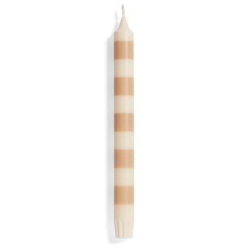 HAY Stripe Candle - Beige and Sand