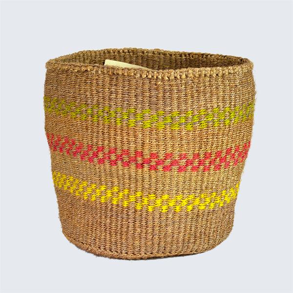 Kenyan Sisal Basket Traffic Lights No 156