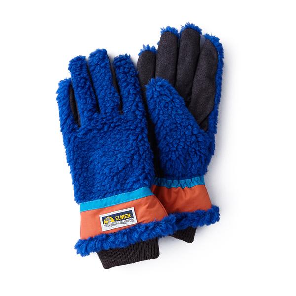 Deep Wool Pile Conductive Glove Blue