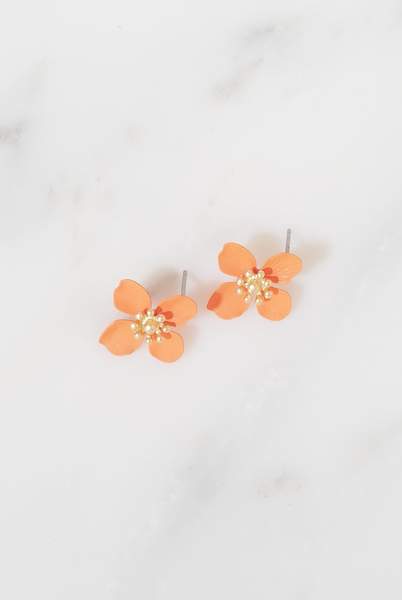 Lilac Rose Lola Orange Earrings