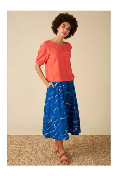 Emily and Fin Sandy Blue Divers Skirt