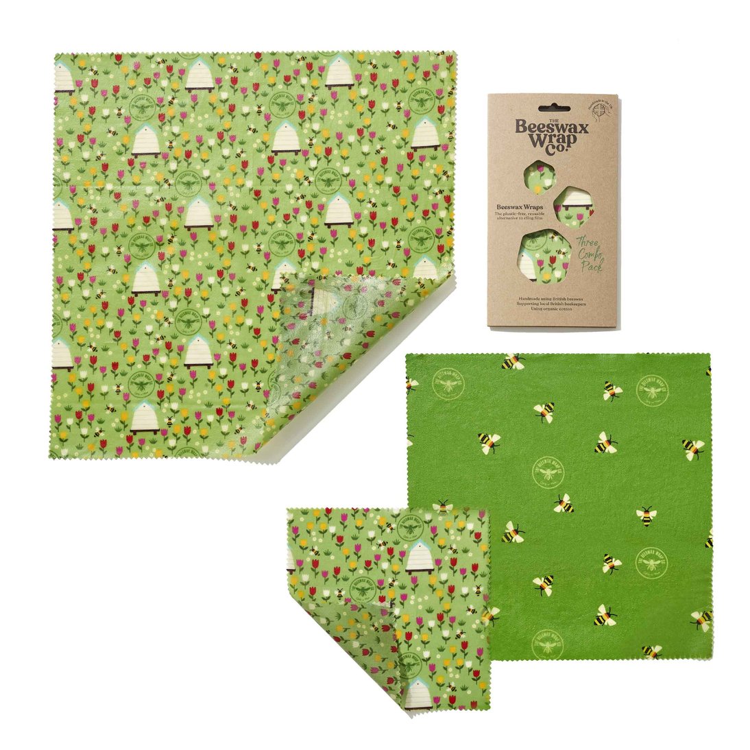 The Beeswax Wrap Co. 3PK Land Print