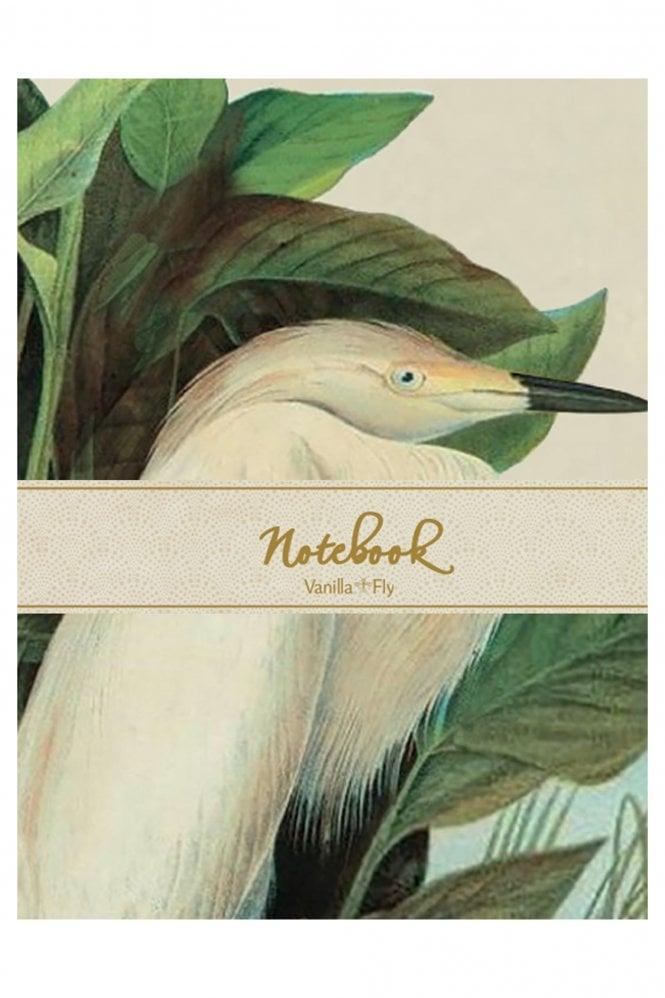 Vanilla Fly Egret Notebook