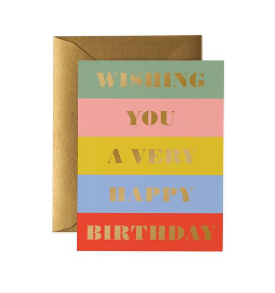 Rifle Paper Co. Birthday Card Birthday Wishes