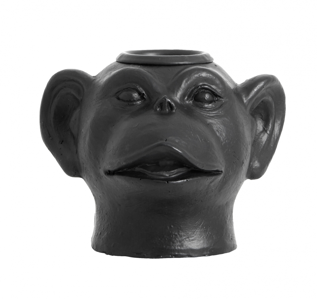 Nordal PALVA monkey head candleholder