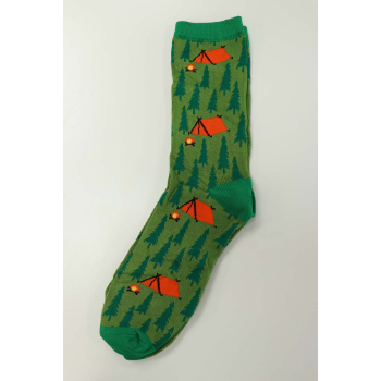 Men's Bamboo Orange Tent Socks