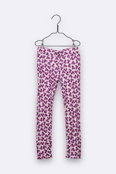LOVE kidswear Leila Leggings With Squirrel Print In Purple For Kids