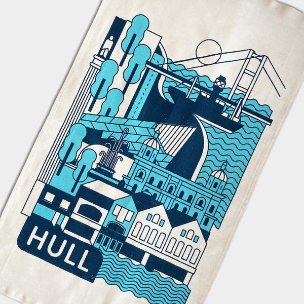 Form Shop & Studio Hull Screenprinted Tea Towel