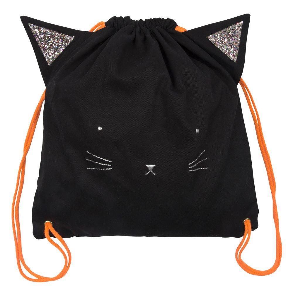 Black cat backpack bag