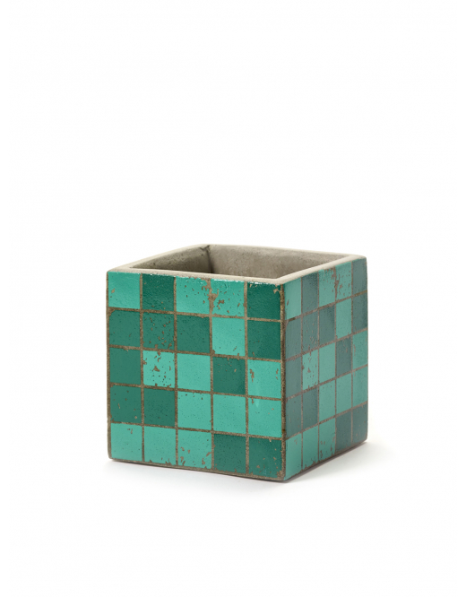 Serax Pot Marie Mozaic Green 11x11 H11