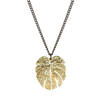 Just Trade  Song of the Trees Tropical Leaf Pendant - Small