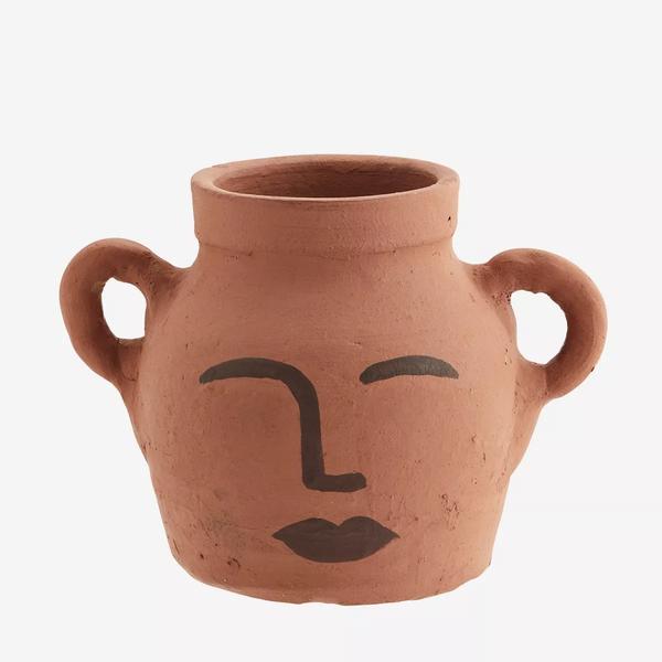 Trouva: Terracotta Face Vase