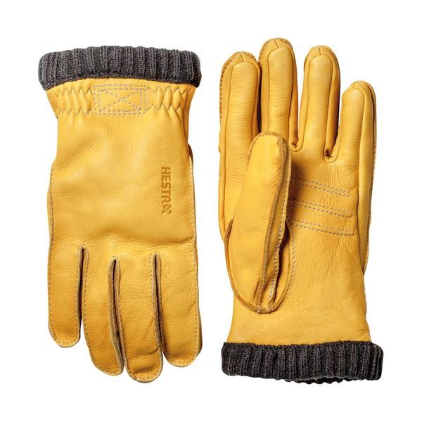 Deerskin Primaloft Glove Natural Yellow