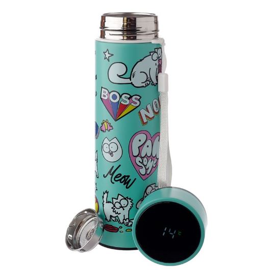 Thermos Bottle with Thermometer