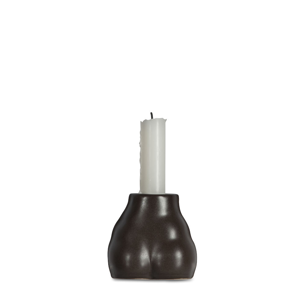 By On Brown Ceramic Nature Candle Holder 