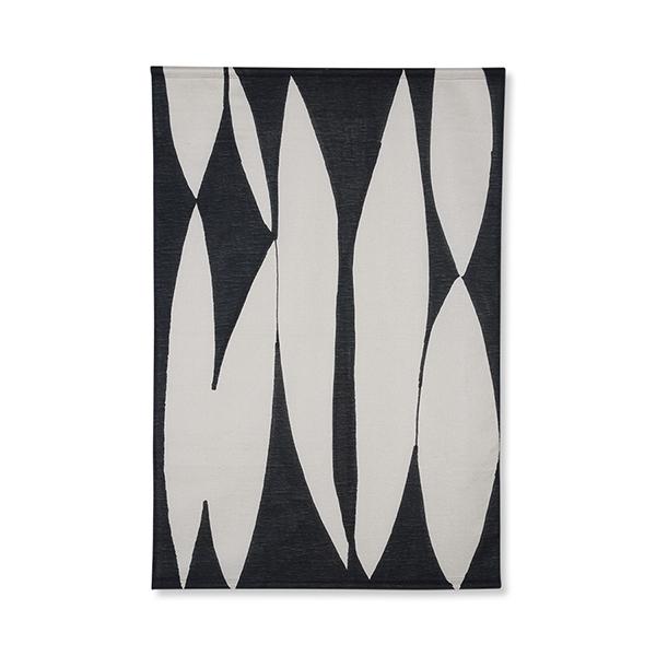 HKliving Abstract Wall Chart Black White