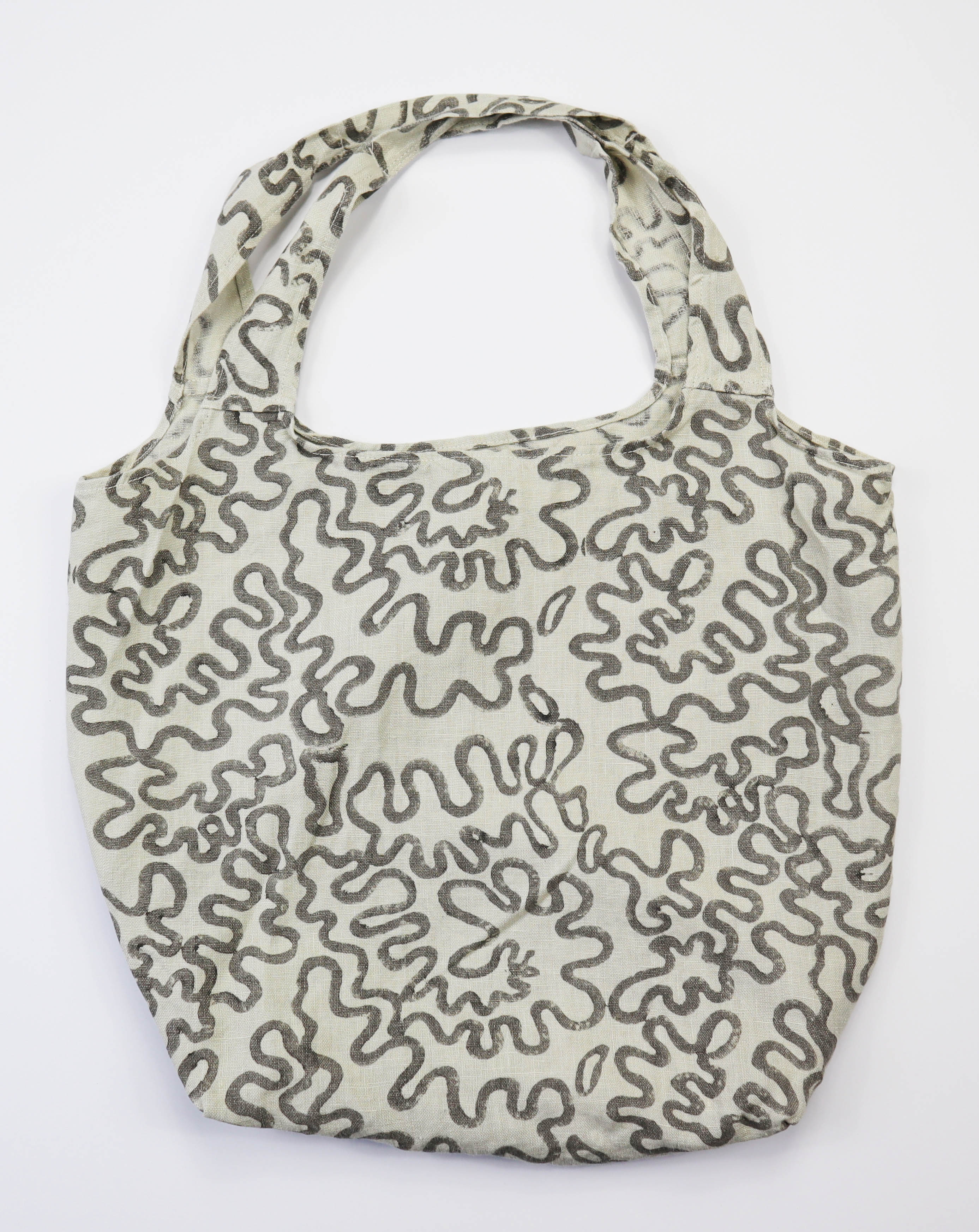 Indigo & Wills Grey Seaweed Shopping Bag