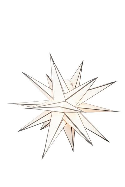Watt & Veke Star Sputnik Christmas White Black 60 Cm