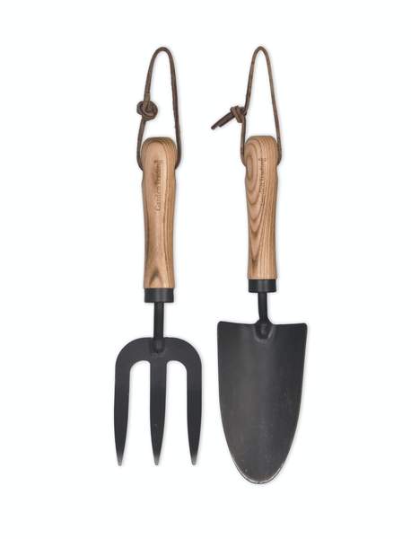Garden Trading Wooden Handle Fork Trowel Set