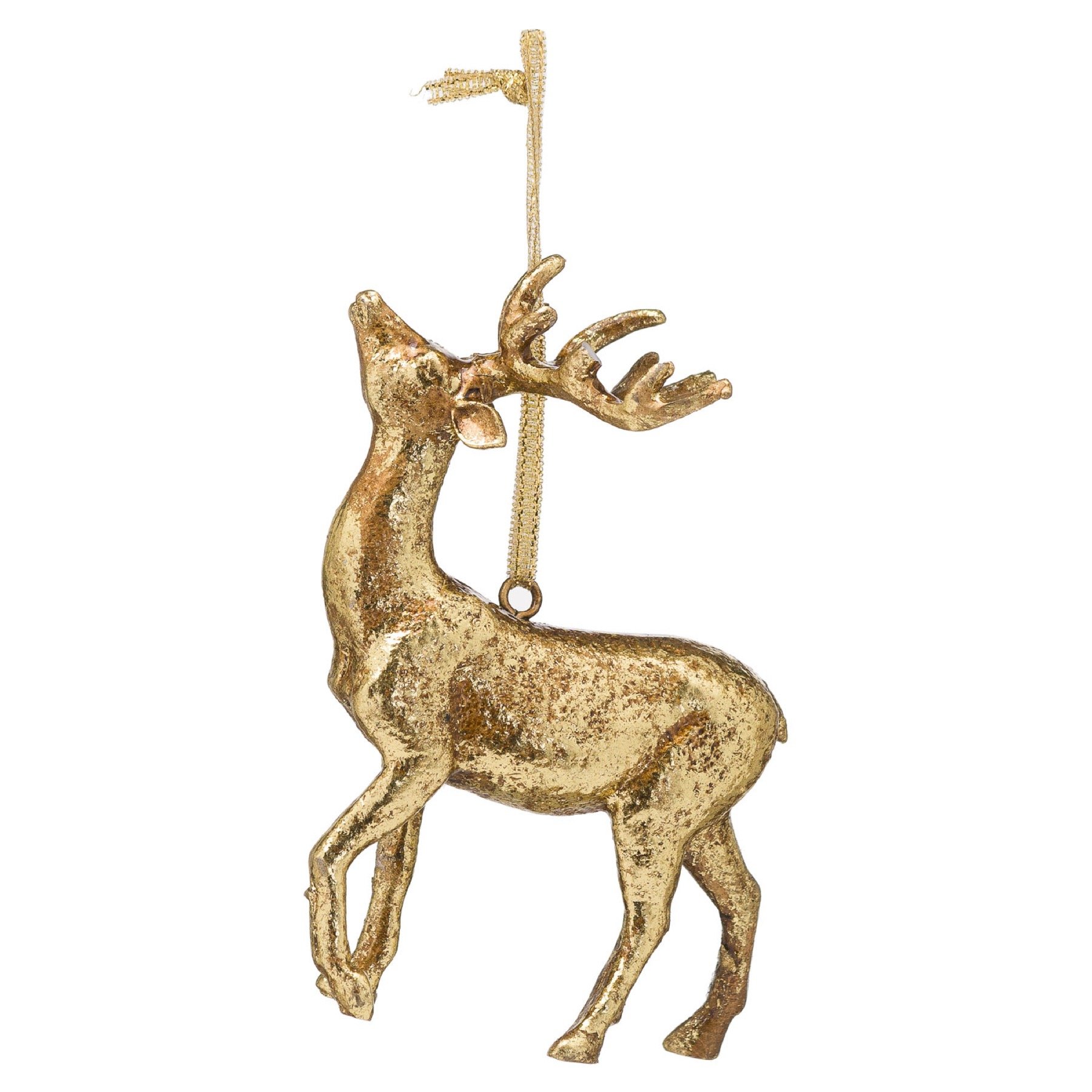 Victoria & Co. Gold Stag Christmas Tree Decoration
