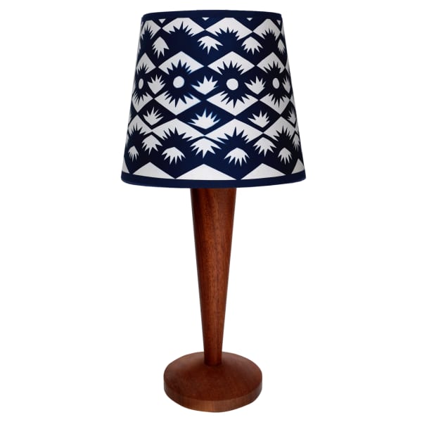 Claire Cartwright Tuft 8" Cyanotype Blue Lampshade