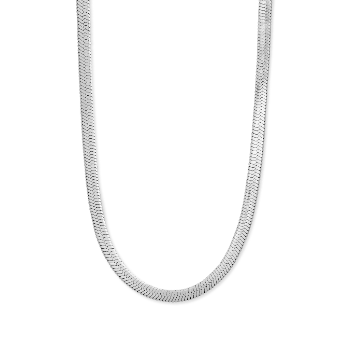 Nordic Muse Silver Thick Snake Chain Necklace, Waterproof