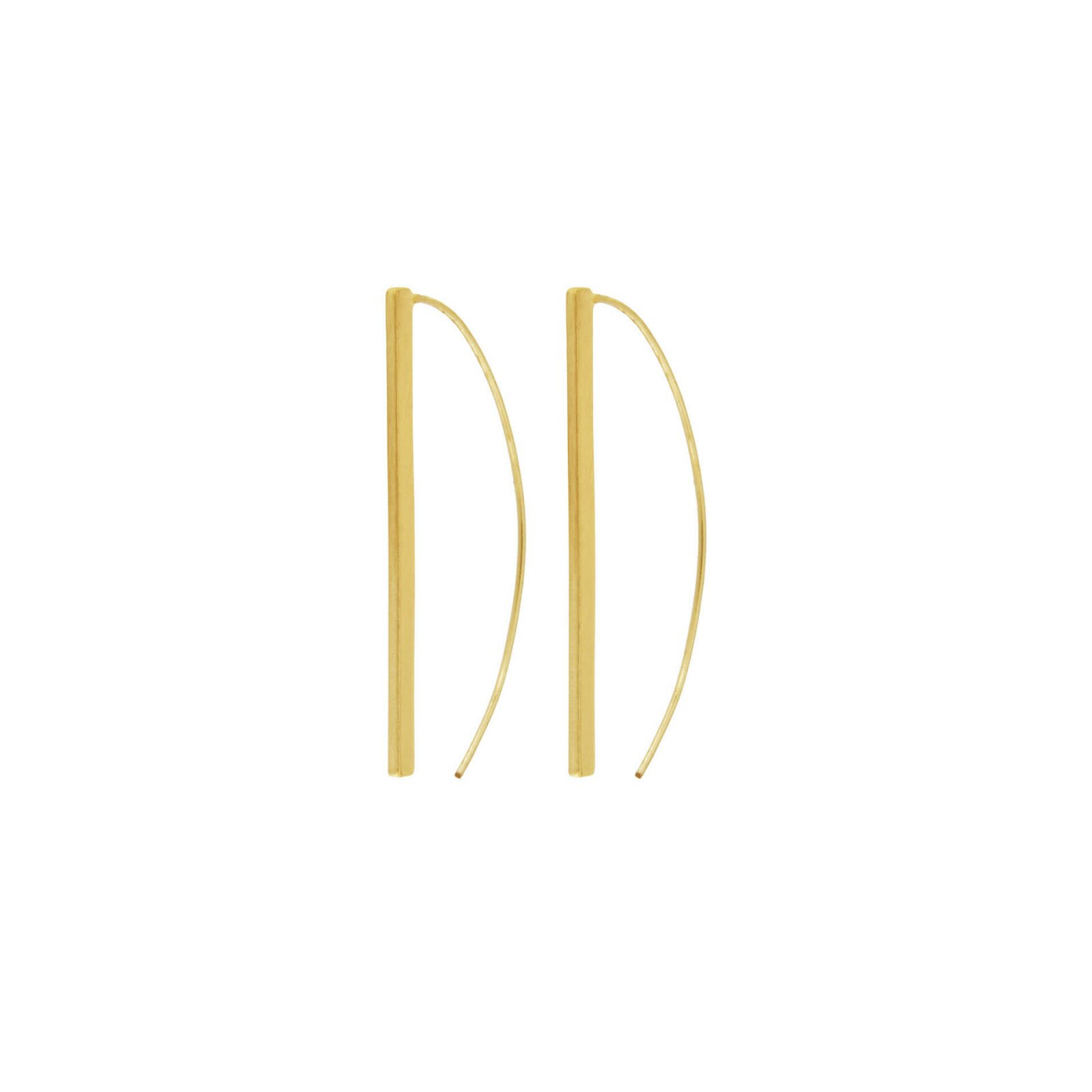 Dansk Smykkekunst Theia Line Hanger Earrings - Gold Plating 