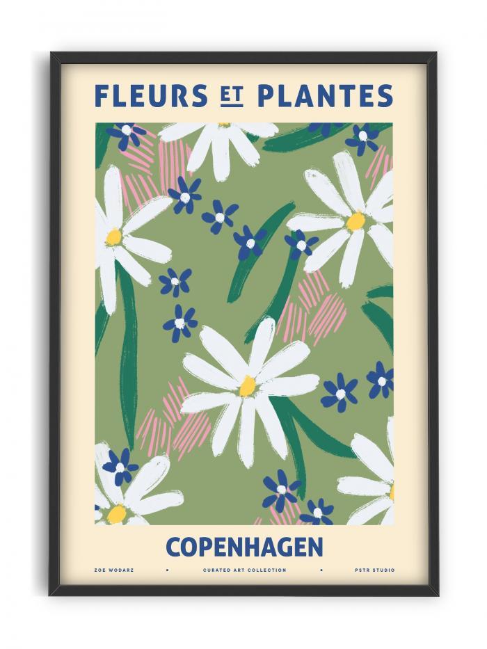 Fleurs et Plantes - Copenhagen Art Print