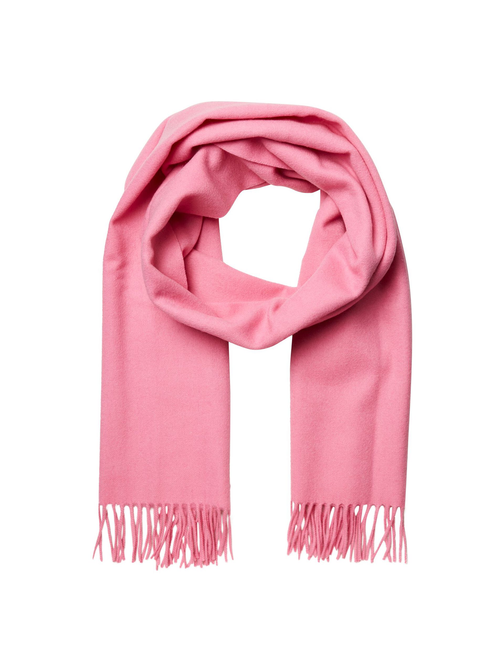 Selected Femme Time Wool Scarf - Prism Pink 