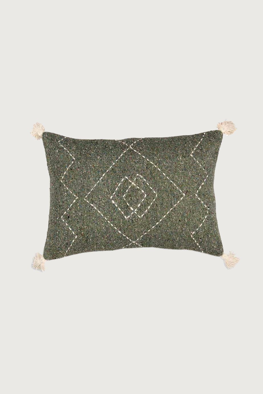 Moss Lamandi Recycled Rectangle Cushion Cover