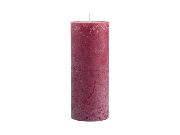 Chic Antique Large Red Marble Effect Pillar Candle