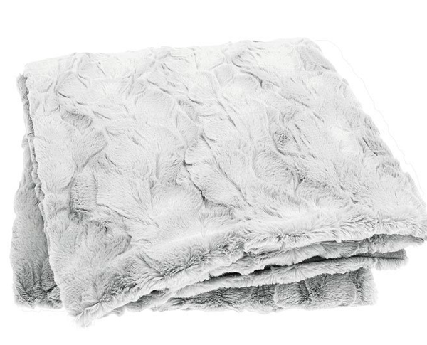 Trouva: Marilyn Faux Fur Throw In Dove Grey