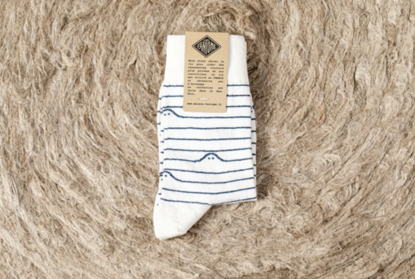 White linen sock 35 38