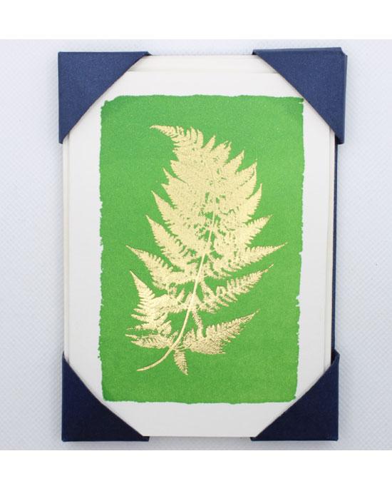 Archivist Green Fern Cards Pack Of 5