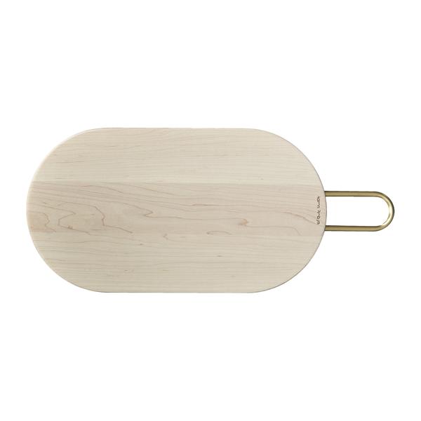 Aaron Probyn Wide Wooden Pill Board With Brass Handle