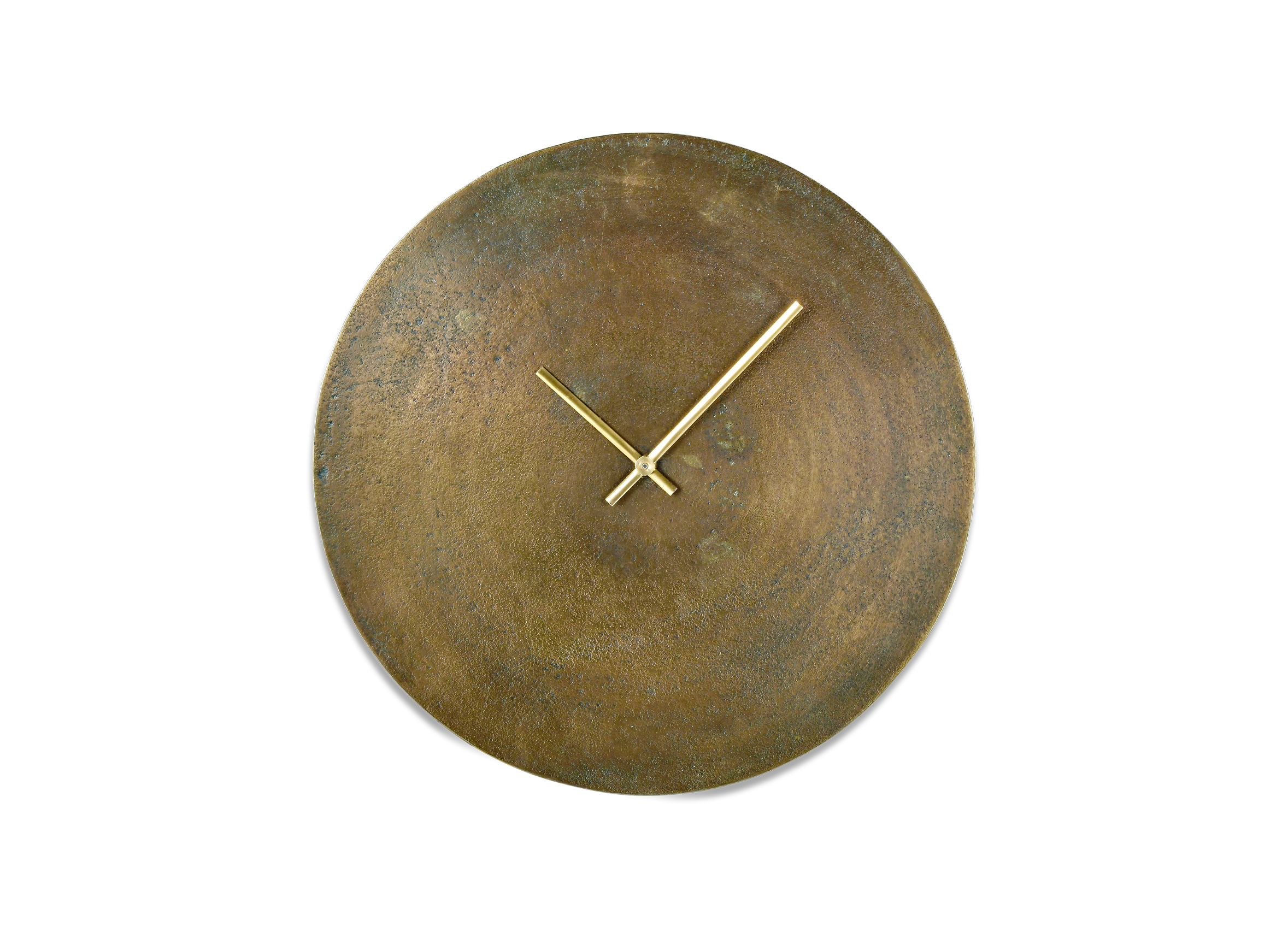 Nkuku Okota Wall Hung Clock - Brass