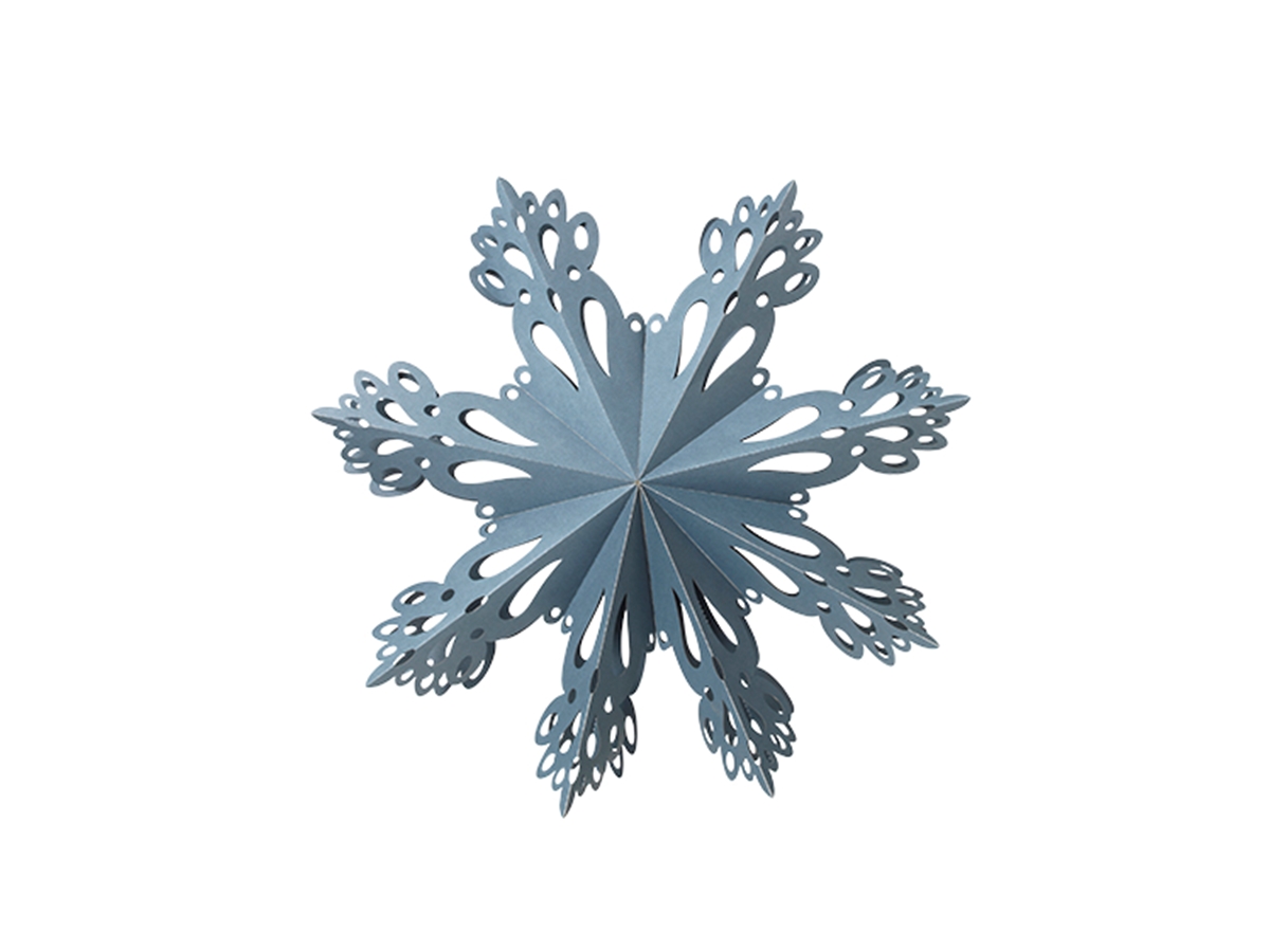 Broste Copenhagen 46cm Orion Blue Paper Snowflake Decorative Star