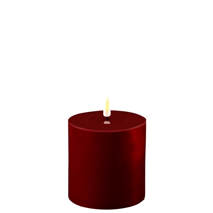 deluxe home art 10 x 10cm Red Battery Operated LED Candle