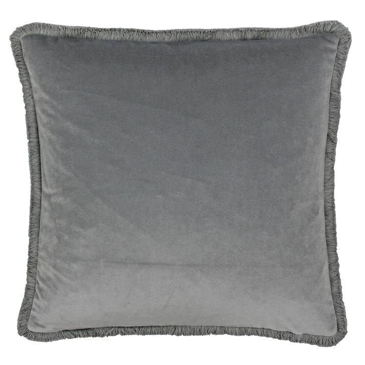 Victoria & Co. Silver Fringe Edge Cushion 45x45