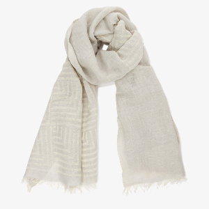 yadawee-grey-block-printed-scarf